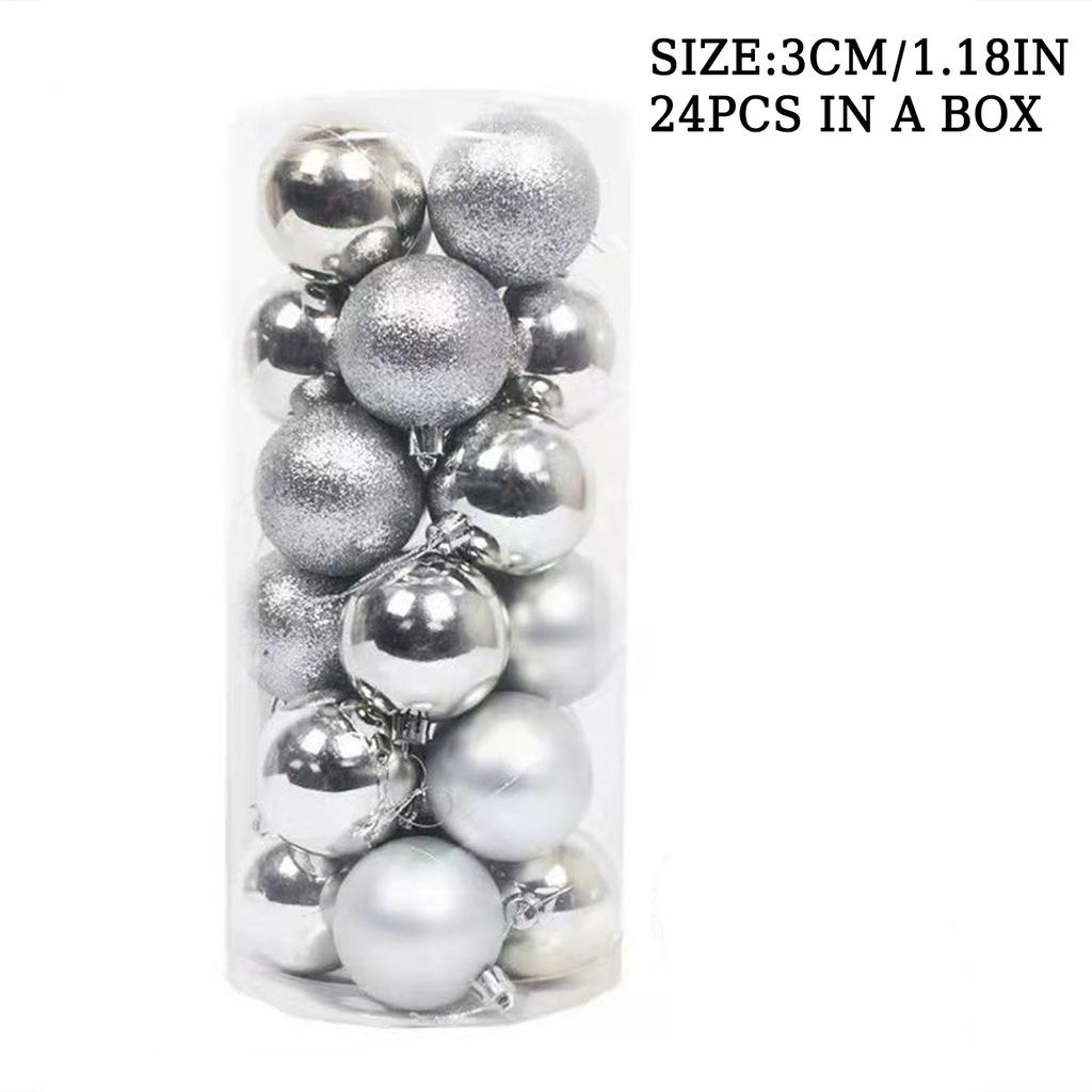 3CM Christmas Ball Christmas Tree Decoration Ornaments for New Year Halloween for Home Decor Navidad Pendant Ball Accessories