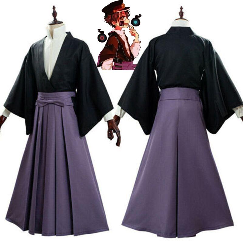 Fancy Toilet Bound Hanako Kun Tsukasa Yugi Cosplay Costume Kimono Shirt Outfit Hat Set For Parties And Carnivals