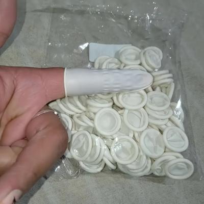 Ühekordselt kasutatav kummist libisemiskindel sõrmekate 50/100/300 tk, sõrmeotsa kaitsekate, sõrmeotsakindad. laius 2 cm pikkus 7 cm sõrmekaitse, painduvad kindad