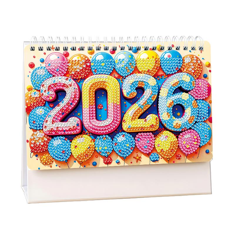 

2026 Трансграничный 13-листовой Алмазная живопись DIY Настольный календарь