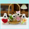 Cute Animal Plush Keychain Charming Cartoon Dog Toy For Kids And Girls Presents