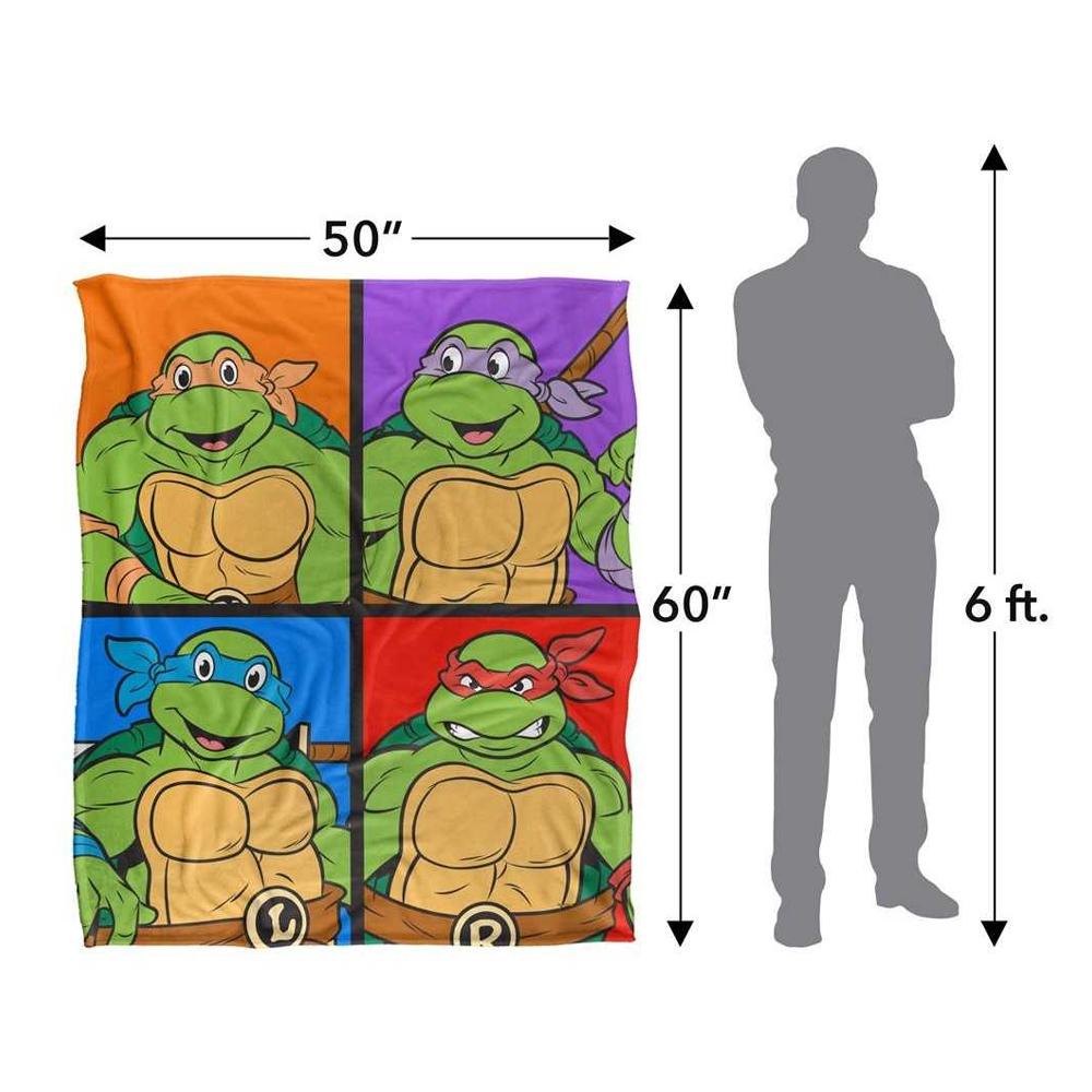 TMNT Silky Tiles Supersoft Blanket
