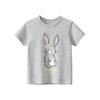 27home Kids K-style Summer New Children's Clothing Girl Tops Children Cartoon Rabbit Pure Cotton Short Sleeve T-Shirt