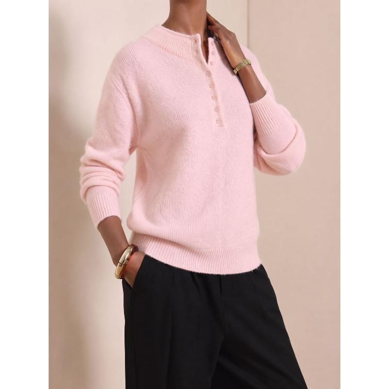VEZFAA Moda damska Casual Jesień Zima Jednolity kolor Nadruk Długi rękaw O-Neck Swetry