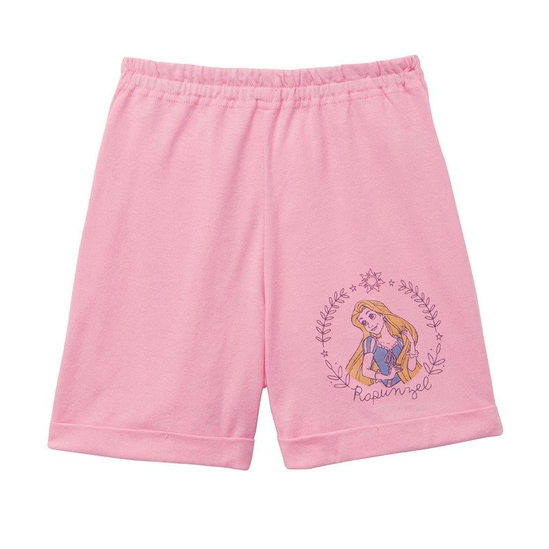 Qianqujia Повседневные свободные летние хлопковые шорты Pink Princess 90