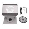 Adjustable Laptop Cooling Stand with Fan and RGB Lighting Carbon Steel Foldable Ergonomic Laptop Riser Stand for Gaming