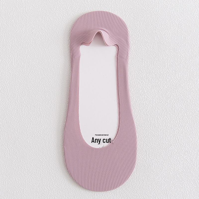 

Женские хлопковые носки-невидимки с силиконовой фиксацией – Легкие и без перепада высоты пятки One Size