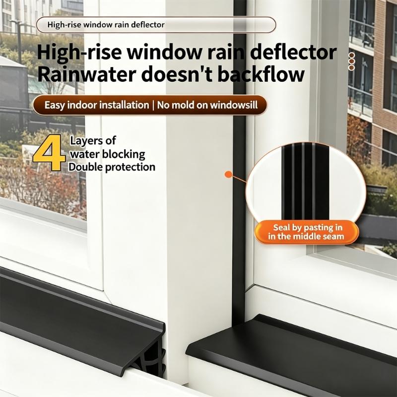 Rainproof Water Backflow Sealing Strips Baffle Replacement Sill Edges Water Guide Plate Home Window Water Blocking Strips
