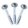 100pcs Woodworking Antirust Oblique Hole Self-tapping Screws High Strength Galvanized Nails for Pocket Hole Jig ST4-25/63mm