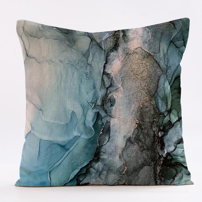 Home Decor Abstract Ink Stained Pattern Throw Pillow Covers Pattern Cushion Cover Suitable for Sofa Bedroom Car Pillow Cover