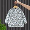 Waterproof Baby Smock: Stain-Resistant, Back-Wearing Princess Dress for Autumn/Winter - Ideal as Eating Clothes or Outerwear.