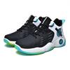 Leder-Basketballschuhe Mid-Top Schnürschuhe Dicksohlige Jugend-Outdoor-Sportschuhe Atmungsaktive und leichte Lauf-Freizeitschuhe