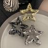 1pc Large five pointed star high ponytail clip headband, new high-end back of the head temperament clip, hair clip