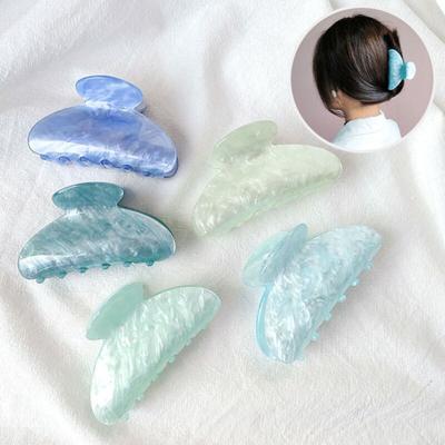 Hair Claw Lightweight No Pulling No Breakage Strong Hold Spring Reinforced Back Head Hair Clip Hair Accessory