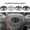 2026 New For Toyota Car Steering Wheel Decorative Stickers  Steering Wheel Logo Car Logo Sticker Label For Toyota Gazoo R Coroll