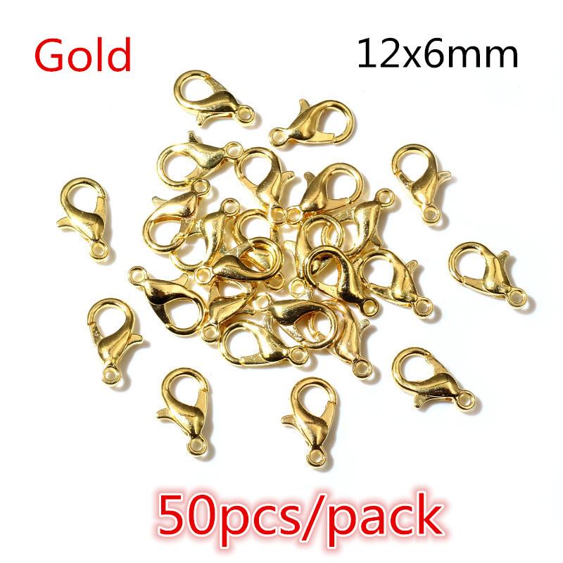 50-200pcs DIY Jewelry Making Accessories Findings Earring Hooks/Jump Rings/Lobster Clasps Craft Jewelry Findings