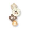 High End Watch MDF+Iron+Acrylic Material Silent Movement Wall Clock Fashion Cream Style Living Room Clock Clock