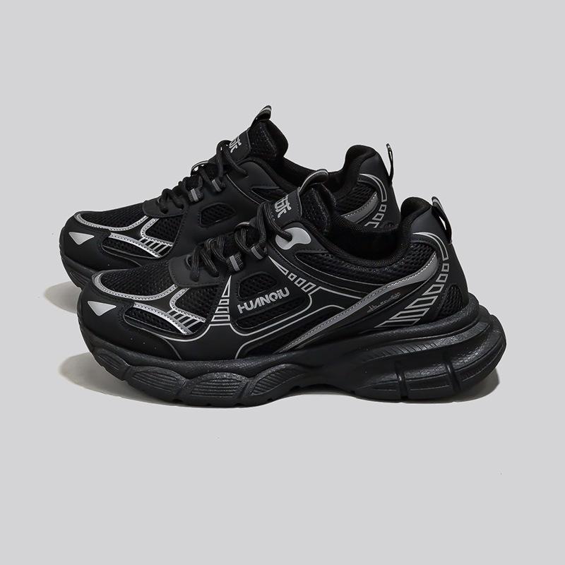 Global casual sports shoes 22 new spring double mesh shoes breathable deodorant thick-soled dad shoes 39