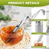 Tea Strainer Tea Maker Piping Stainless Infuser Pipe Design Touch Feel Holder Tool Tea Spoon Diffuser Infuser Filter Teaware