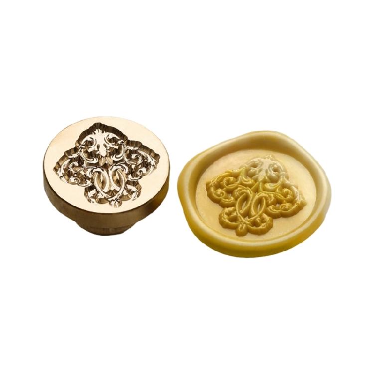 Flower Embossed Wax Seal Stamp Metal Sealing Stamp Head for Seal Envelope Valentines Card Wedding Invitation Wine Bottle