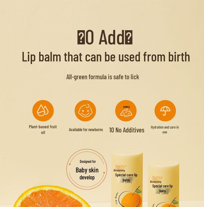 Padano Dodo Baby Lip Balm - Moisturizing, Nourishing, Hydrating, Exfoliating, Anti-Chapping Protection, 3g.