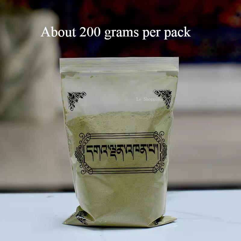 200g Tibetisches Gandan Vanille Kangba Gras Räucherpulver Innenraumluftreinigung und Tempelverehrung Buddha Religiöse Utensilien