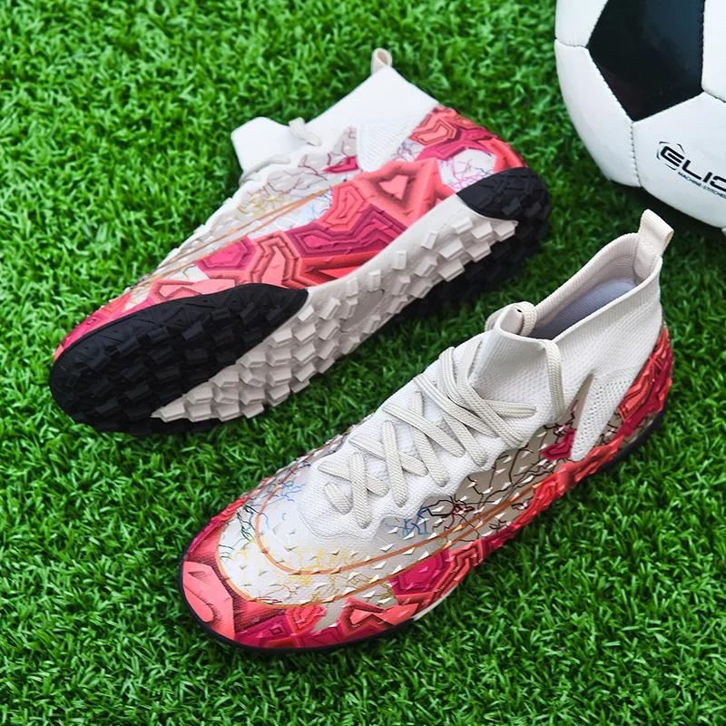 Fashion Men Football Boots Futsal Professional Original Society Football Boot TF/FG Artificial Grass Soccer Shoes for Men and Women