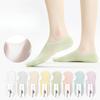 Female Spring and Summer Thin Pure Cotton Mesh Breathable Antibacterial Anti Drop Heel Short Boat Socks