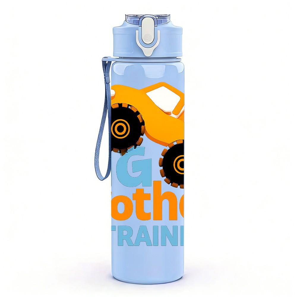 1PC Big Brother In Training 750ml Color Plastic Sports Water Bottle Leakproof Flip Straw Lid Suitable for Sports Office Home Use