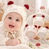 Lace Trim Newborn Baby Hat Earflap Infant Winter Cap Durable Mushroom Lace Hat  Spring Autumn