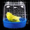 1Pc Plastic Bird Water Bath Box Parrot Hanging Bird Bath Cage Bathtub Bird Bath