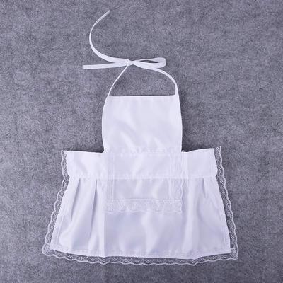 White For Kids Costumes Newborn Cotton Blended Costume Photography Baby Photos Apron Chef Hat