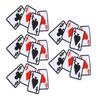 5 Stück Poker As Kleiderflicken Aufbügler Spielkarte Applikation DIY T-Shirt Stoffaufkleber