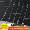 Adjustable Stainless Steel Wire Rope Safety Sling with Lock Hook