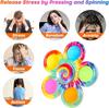 Non-Toxic Fidget Spinner Sensory Pops Finger Toys Tie Dye Simple Push Bubble Hand Spinner For Adhd Autism Anxiety Stress Relief Gifs
