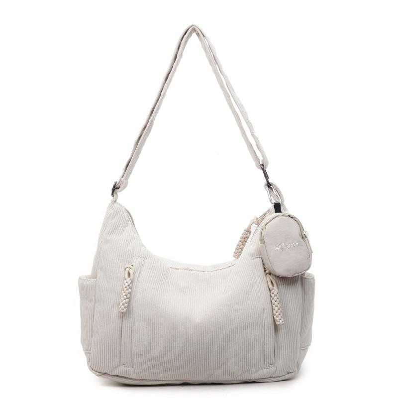 Vrijetijds Crossbody Tas met Modieuze Textuur, Eenvoudig Ontwerp en Grote Capaciteit Tote Bag, Enkele Schoudertas