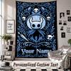 Custom Tapestry Wall Hanging, Hollow Knight Personalized Name Text Home Wall Decor