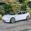 ZTFT9 1:24 Tesla Model 3 Alloy Model Car Toy Diecasts Metal Casting Sound and Light Car Toys Vehicle