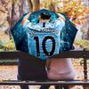 Football Player Background  pattern, automatic folding umbrella, portable and foldable design, 8 ribs, a Christmas or birthday gift.