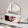 Perpetual Calendar FM Radio LED Mirror Digital Clock for Office