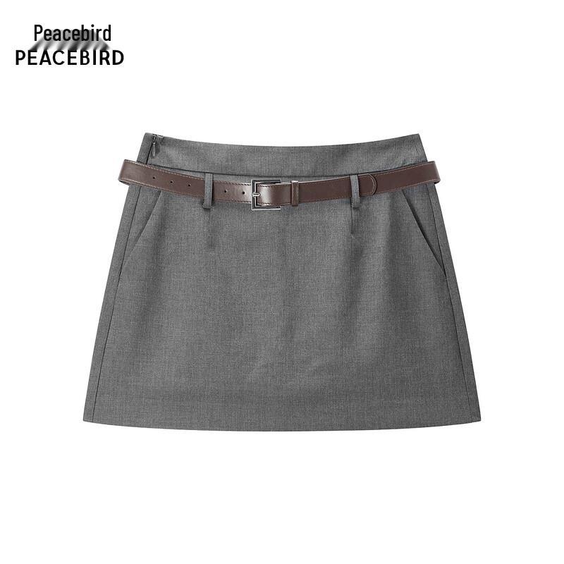 Peacebird Women s A-Line High-Waisted Short Skirt S