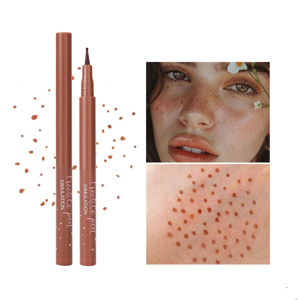 Freckle Effect Stamp Pen for Makeup - Smudge-Proof Quick-Drying Formula, Waterproof Wear, Realistic Facial Beauty Application