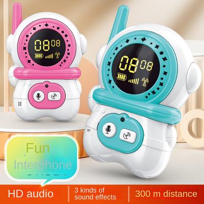 Cartoon Kinder Walkie Talkie Outdoor Fernbedienung Variable Stimme Multiplayer Gespräch Drahtlose Anruf Puzzle Party Spielzeug