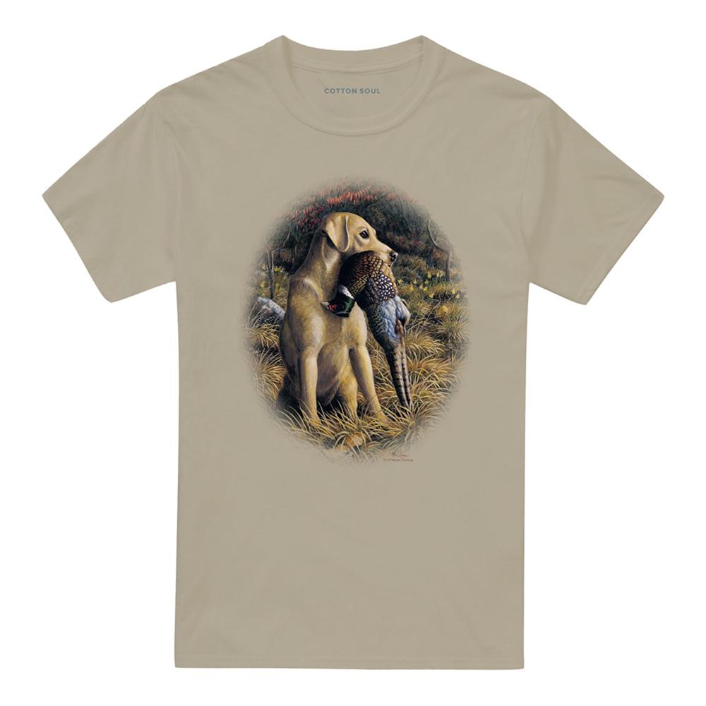 Wild Wings Unisex Adult Wildlife Yellow Lab With Pheasant T-Shirt
