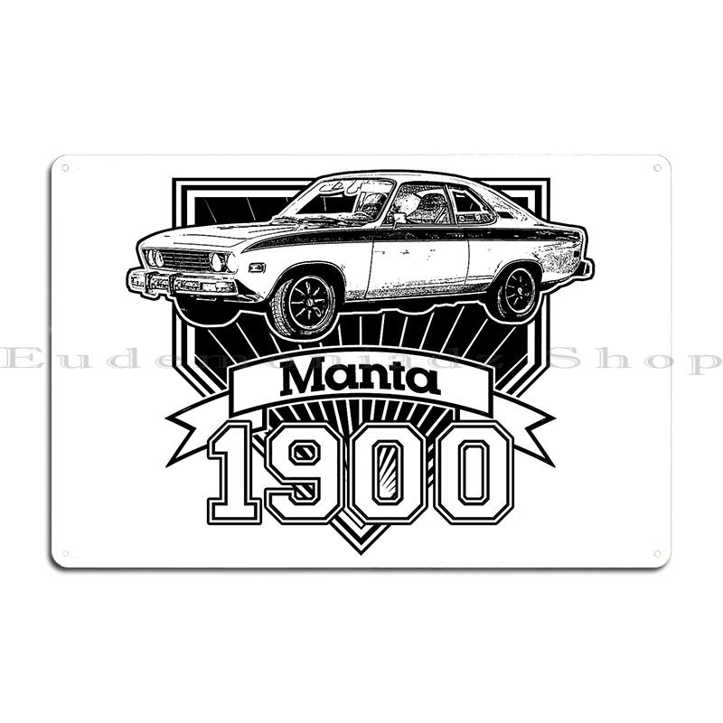 

1984 Opel Manta 400 B Metal Plaque Poster Plates Party Wall pub create Manta 400 Old Classic Car Tin sign Poster 20x30cm