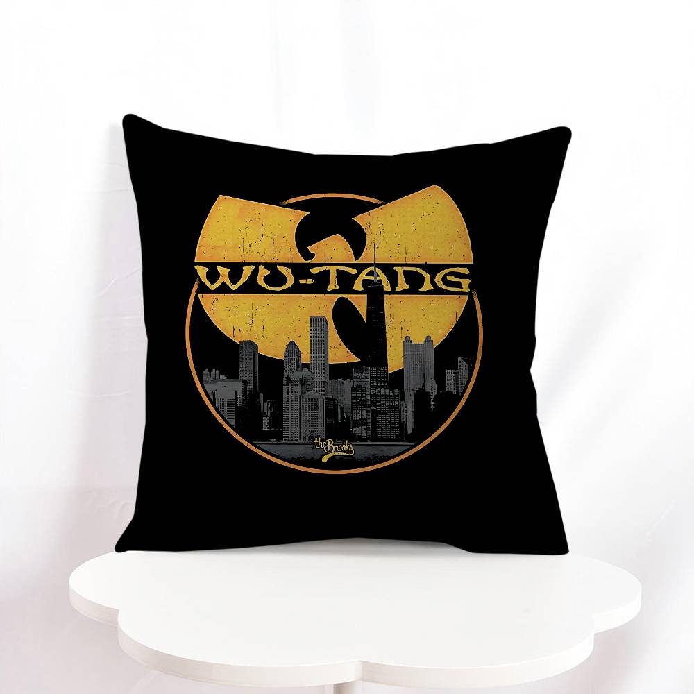 Wu T-Tang Clan Logotyp Lönndesign Kuddfodral Glad Höstskörd Dekorations Högtidsdekor Kuddöverdrag