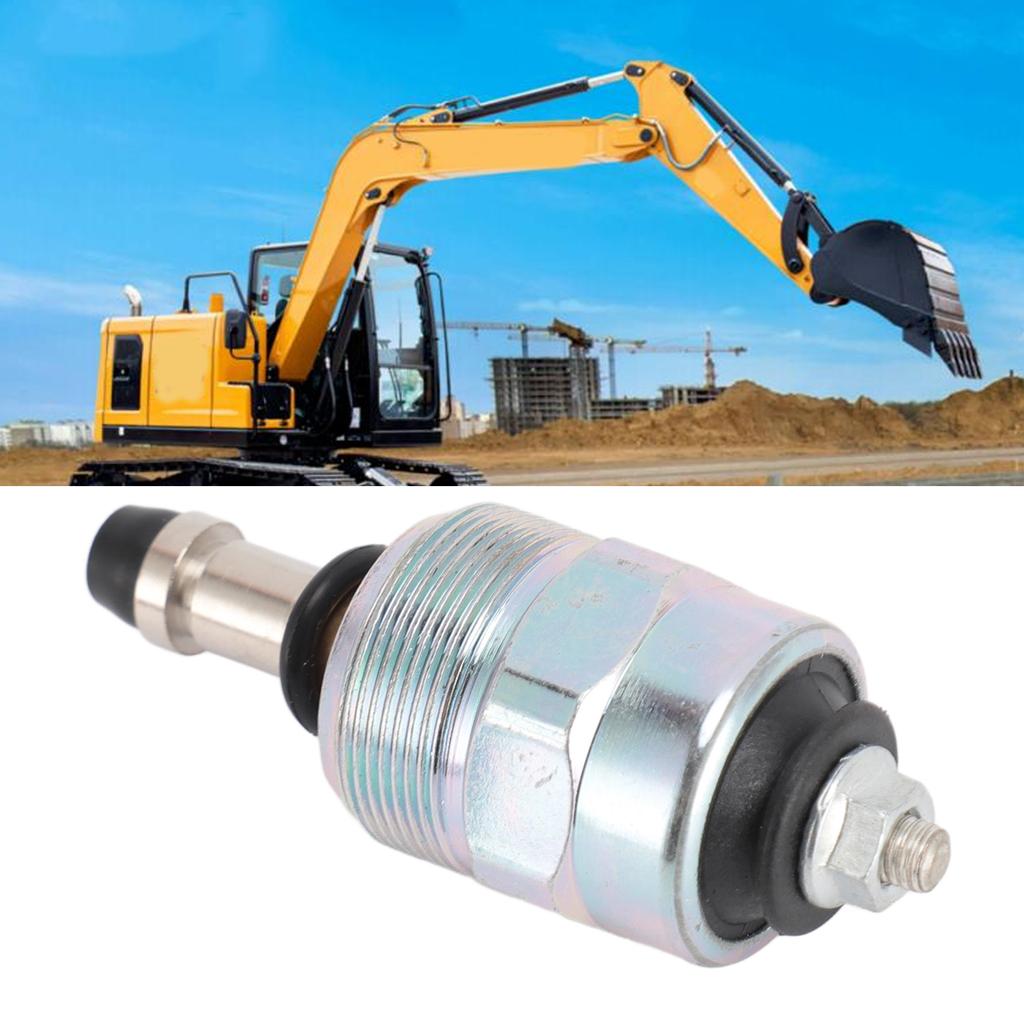 Fuel Shut Off Solenoid Valve Engine Stop Flameout Shutdown Tool for Isuzu Excavator
