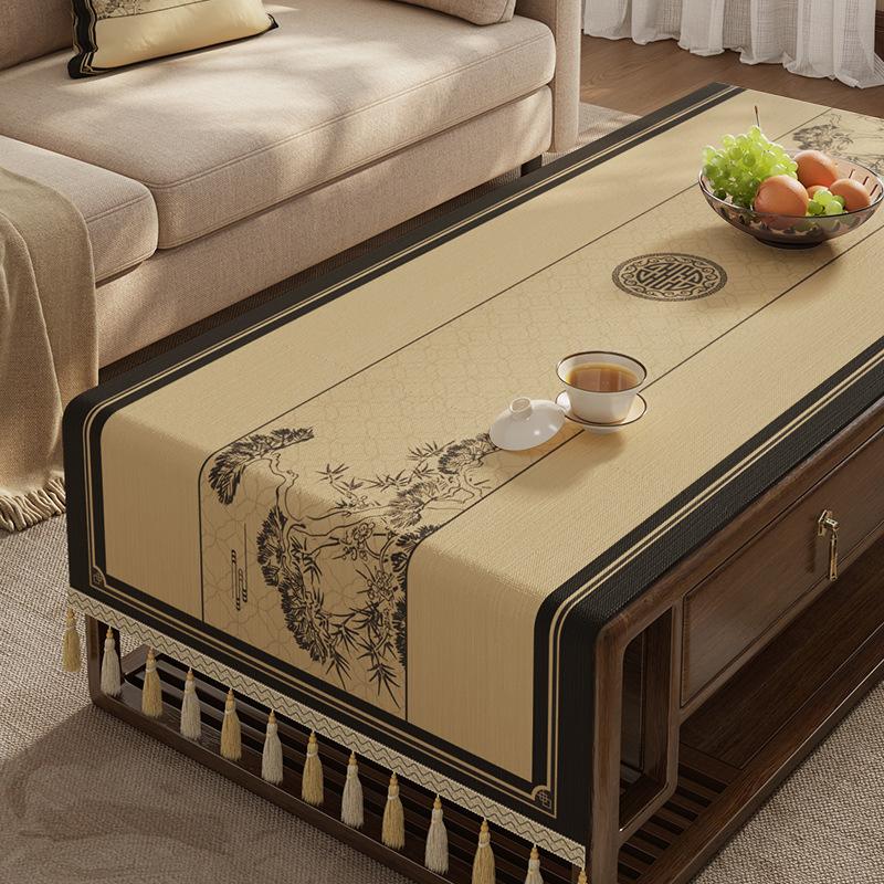 Coffee Table Tablecloth Living Room Light Luxury High-End Tv Cabinet Long Cover Cloth Dining Table Decorative Tablecloth
