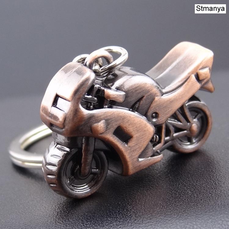 New Motorcycle Key Chain Charm Metal Keychain Men Women Car Key Ring 4 Color Key Holder Best Gift Jewelry