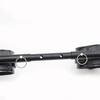 Liebe Seele SM Goods Restraint Set Handcuffs Leg Shackles Steel Rod SM Play (Black)